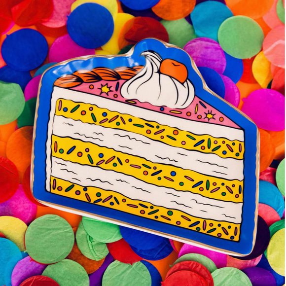 ban.do Porcelain Cake Trinket Tray Catchall NIB - Picture 4 of 6